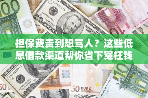 北京担保费贵到想骂人？这些低息借款渠道帮你省下冤枉钱