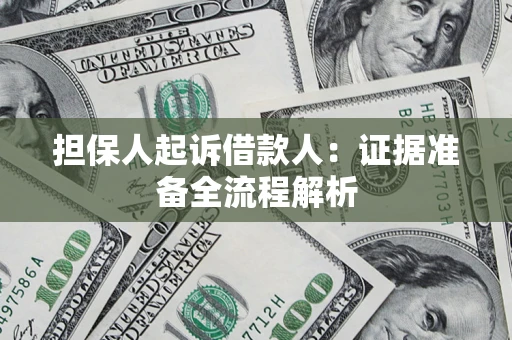 北京担保人起诉借款人：证据准备全流程解析