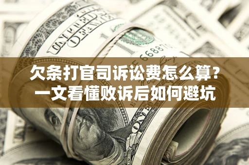 北京欠条打官司诉讼费怎么算？一文看懂败诉后如何避坑